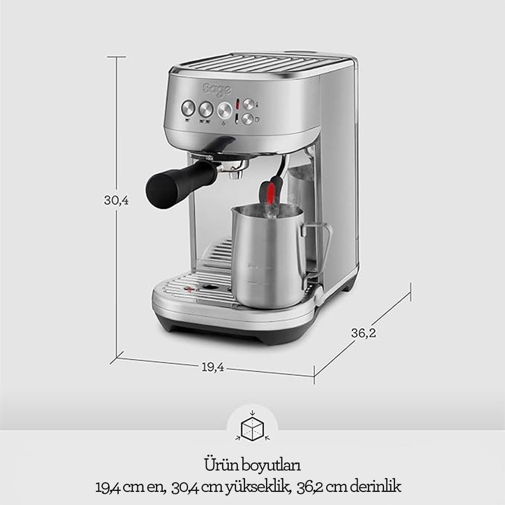 Sage SES500 BSS The Bambino™ Plus Espresso MakinesiSage