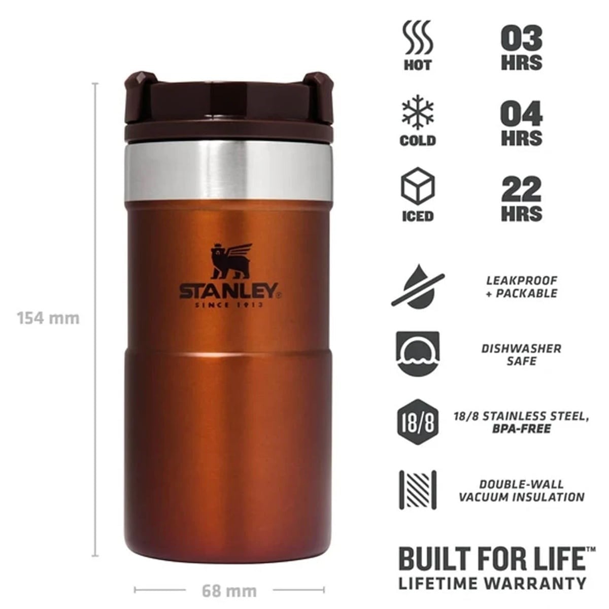 Stanley Classic Neverleak Termos Bardak 0,25 L KahverengiStanley