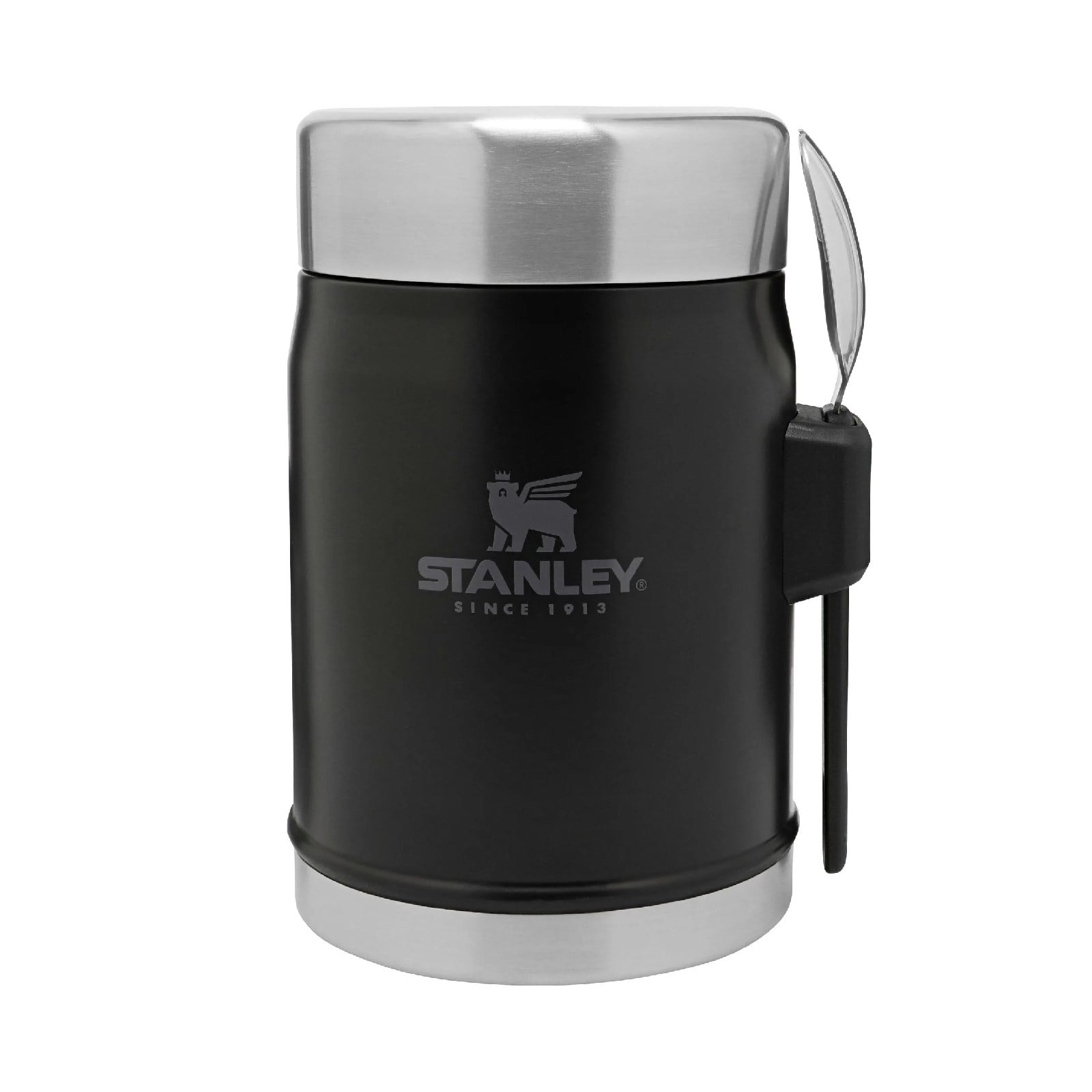 Stanley Classic Yemek Termosu Kaşıklı 0,4 L SiyahStanley