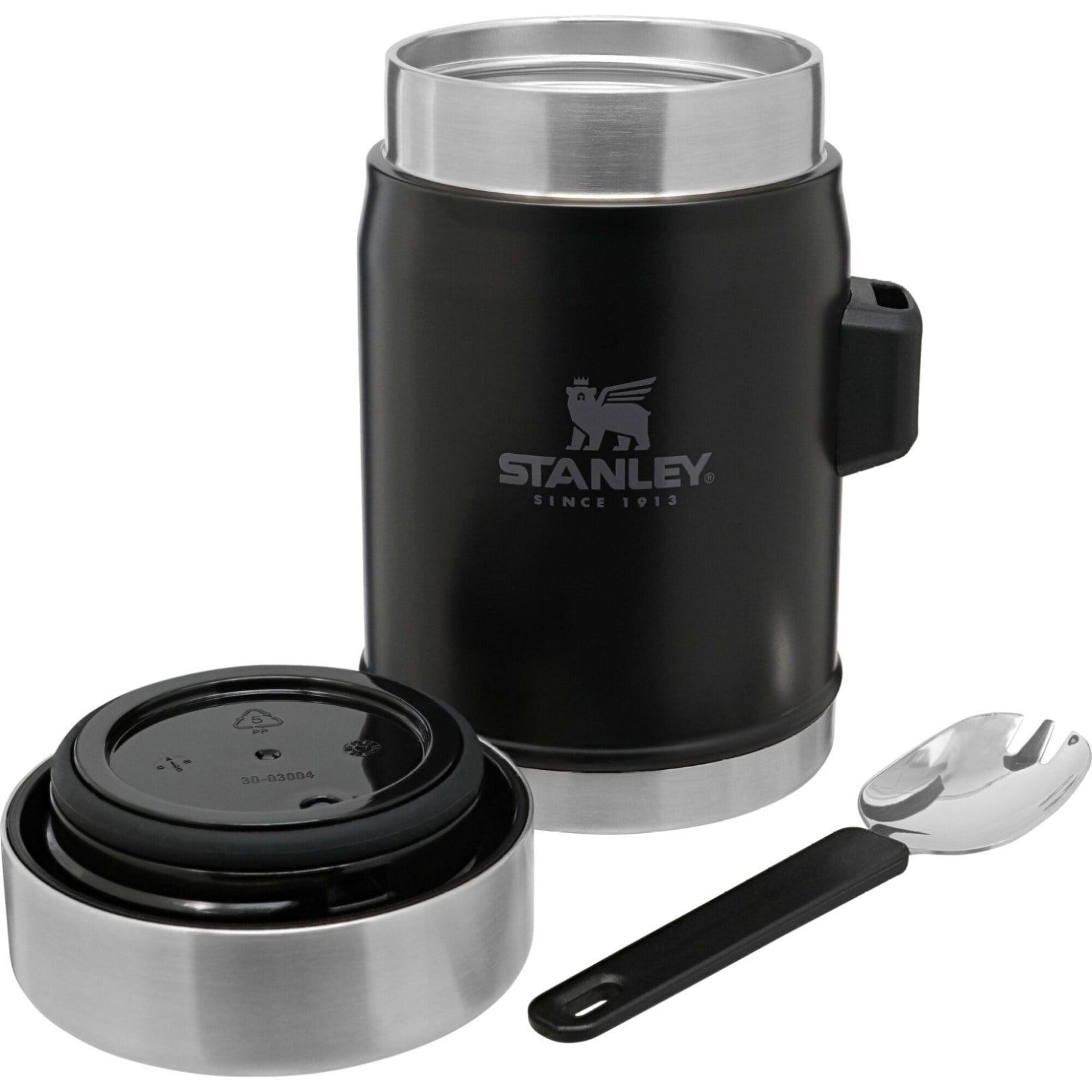 Stanley Classic Yemek Termosu Kaşıklı 0,4 L SiyahStanley