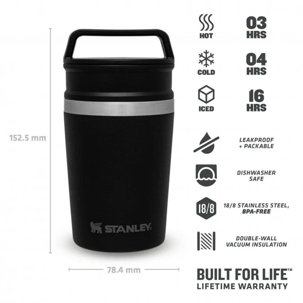 Stanley The Shortstack Seyahat Kupası 0,23 L SiyahStanley