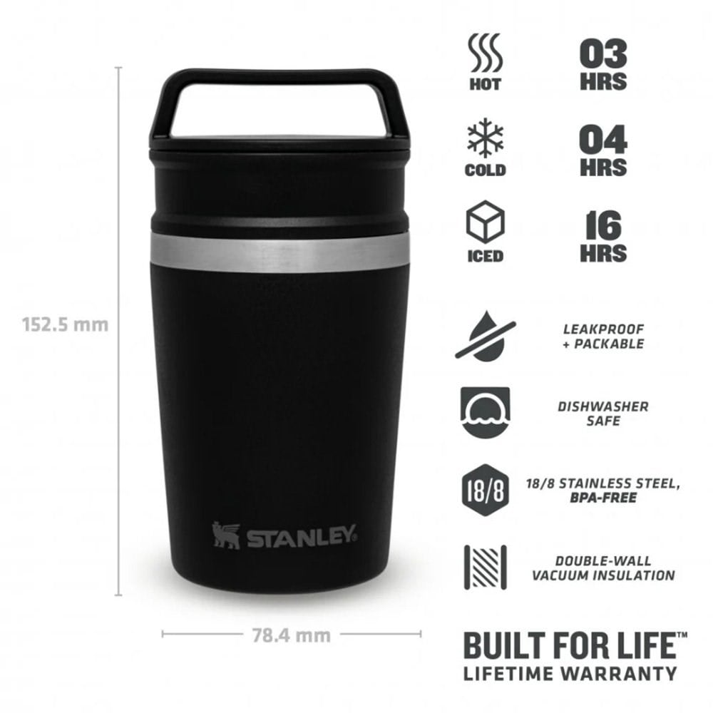 Stanley The Shortstack Seyahat Kupası 0,23 L SiyahStanley