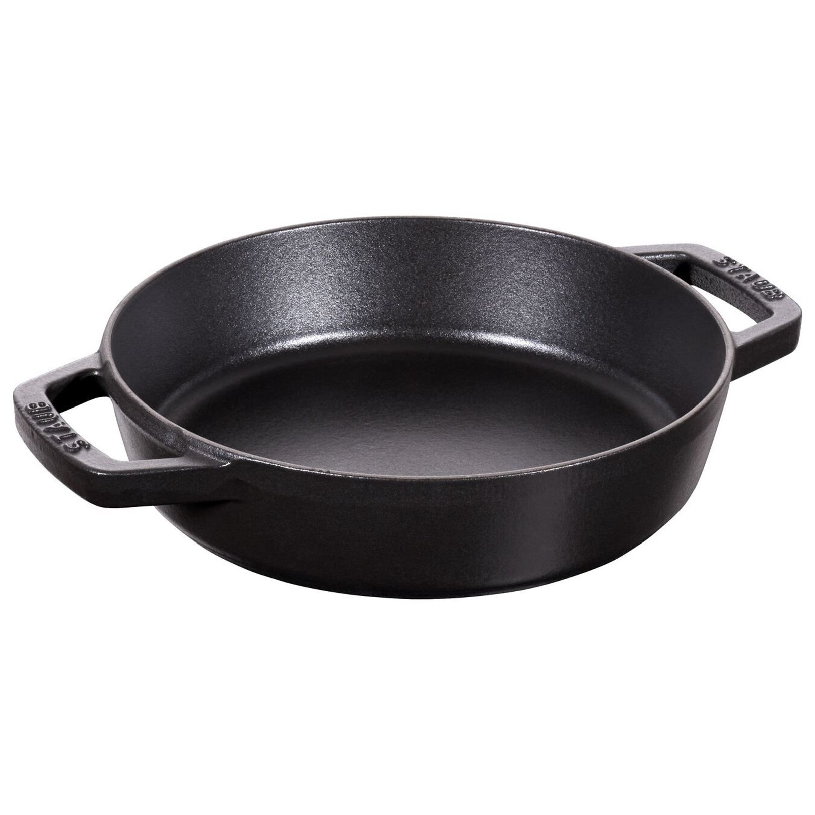 STAUB 405116590 ÇİFT KULPLU DÖKÜM IZGARA TAVA 20CM SİYAHStaub