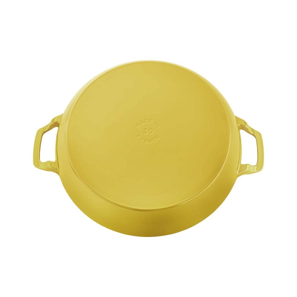 Staub B Cam Kapaklı Döküm Tencere 30 cm SarıStaub