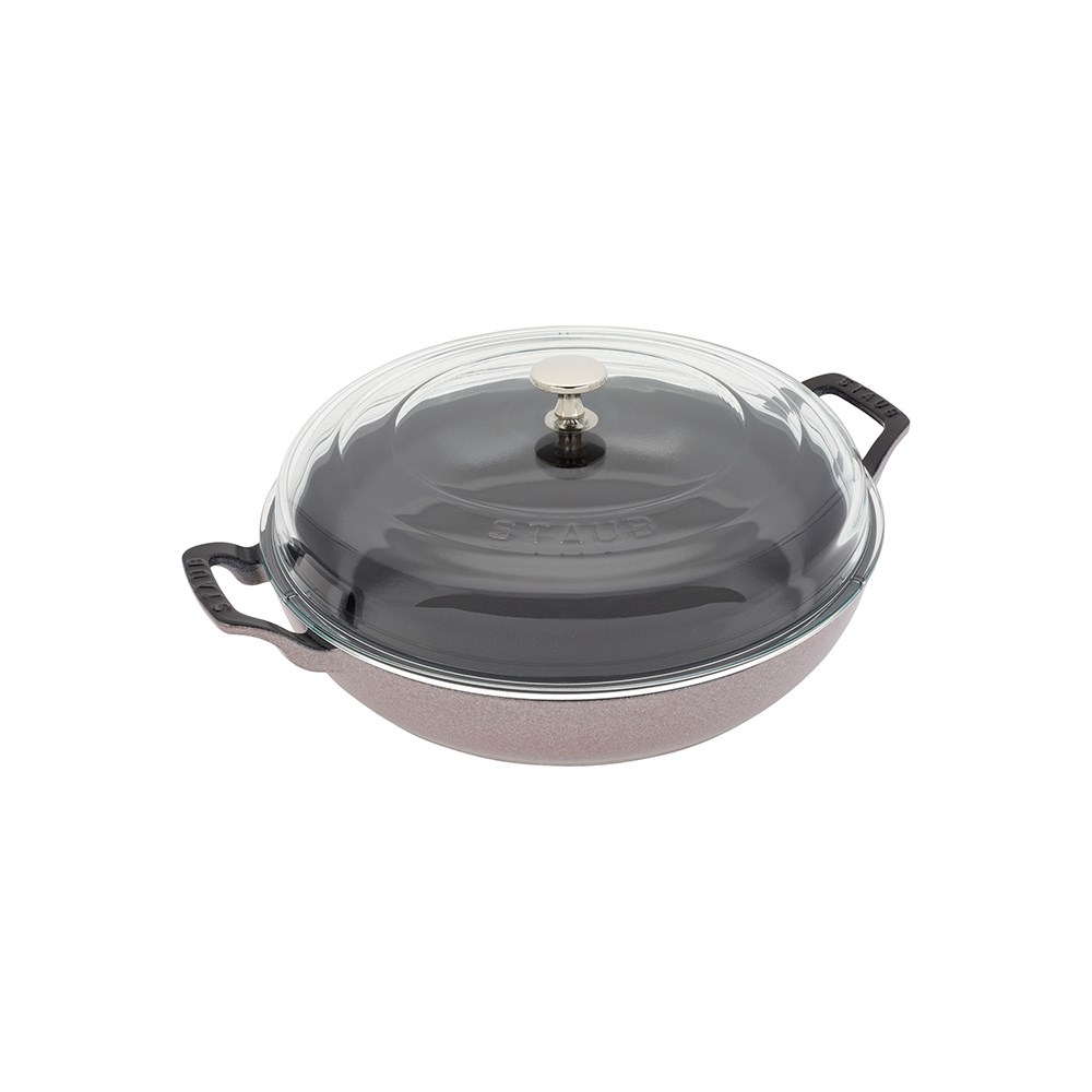 Staub B Cam Kapaklı Döküm Tencere 30 cm Kiraz ÇiçeğiStaub