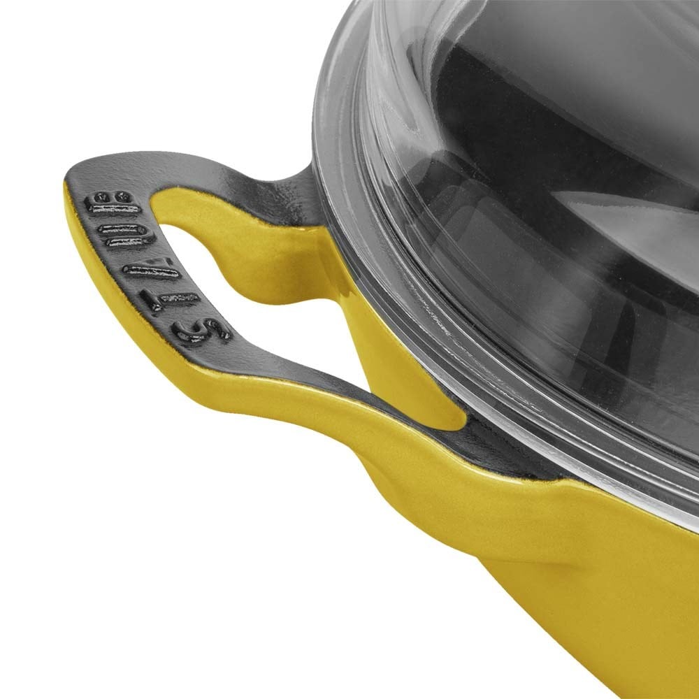 Staub B Cam Kapaklı Döküm Tencere 30 cm SarıStaub