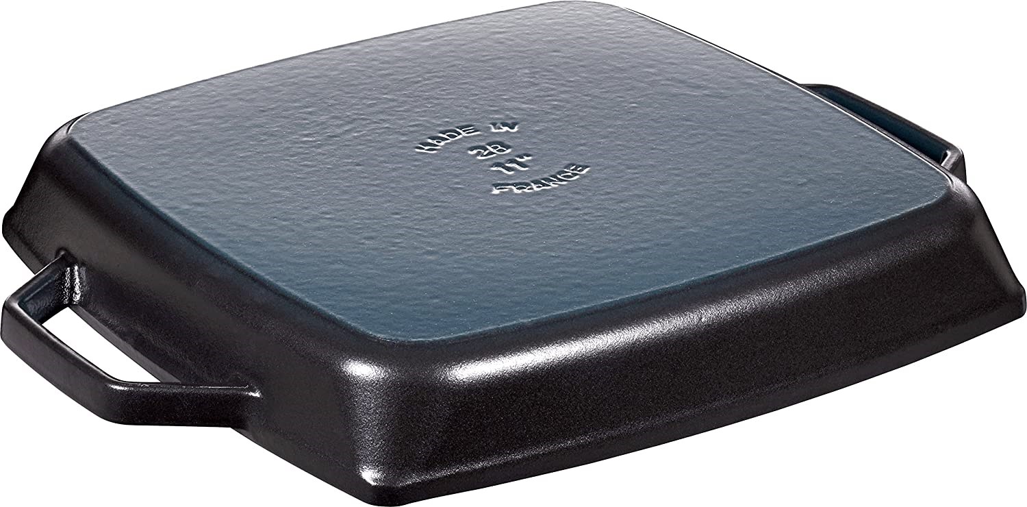 Staub B Çift Saplı Izgara Tava 28 x 28 cm SiyahStaub