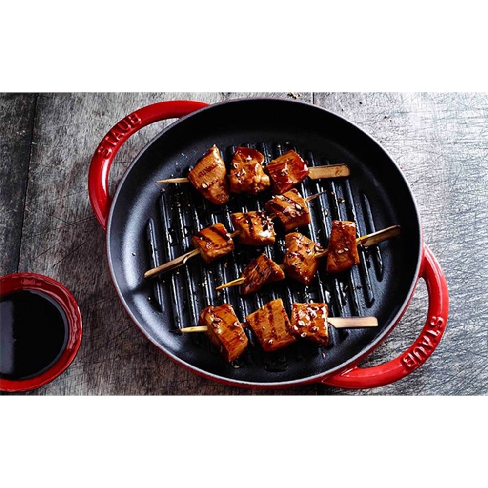 Staub B Döküm Izgara Çift Kulplu 26 cm KirazStaub