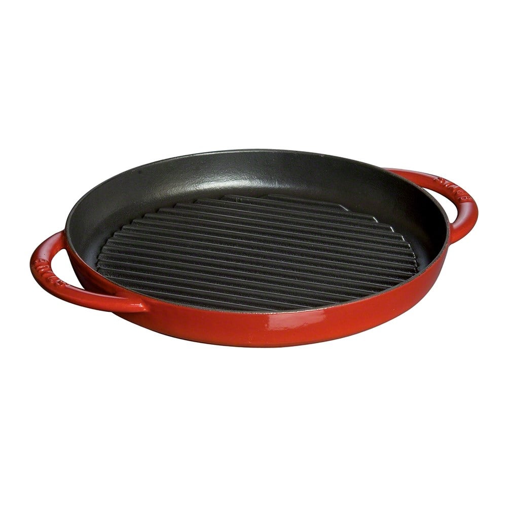 Staub B Döküm Izgara Tava Çift Kulplu 26 cm Kiraz Staub