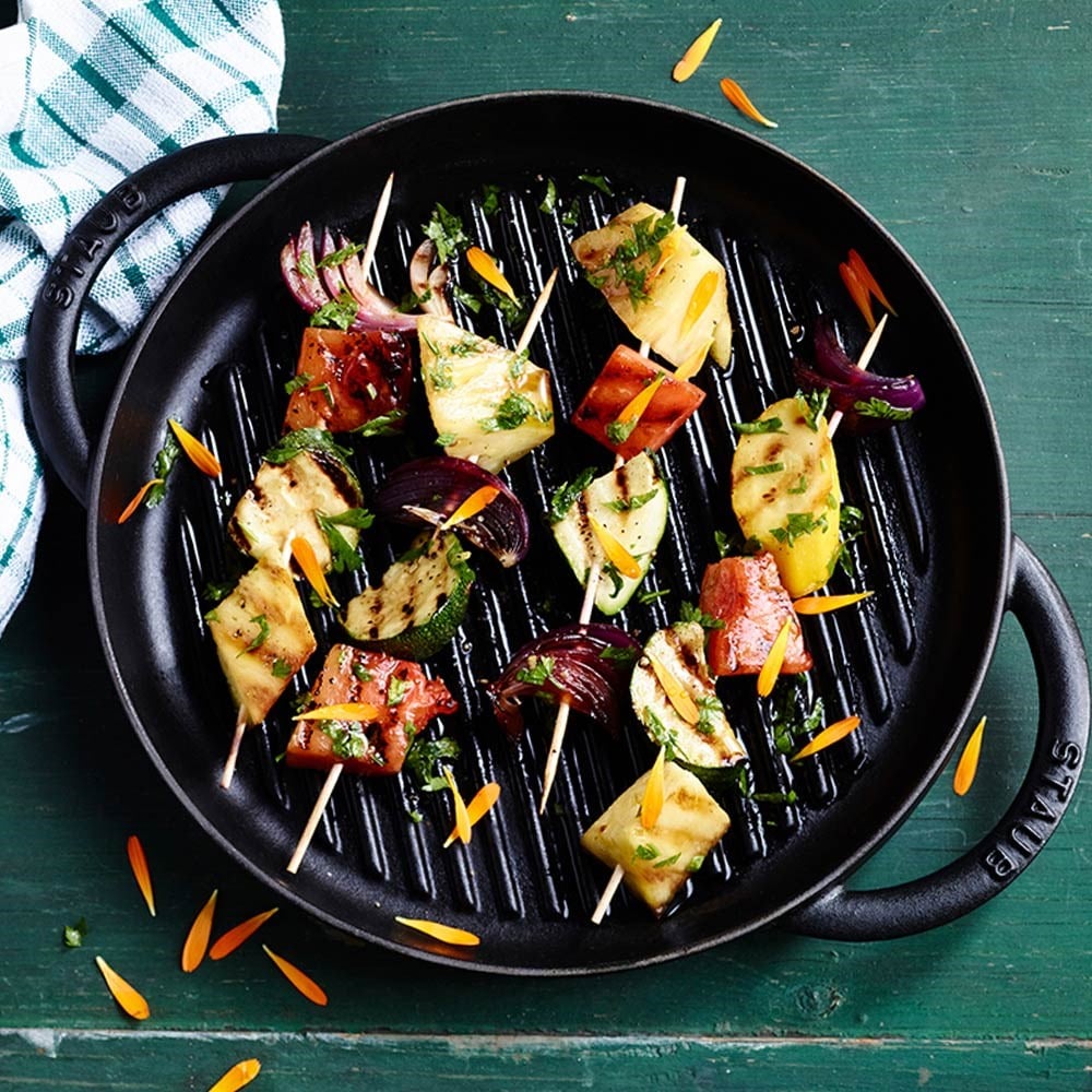 Staub B Döküm Izgara Tava Çift Kulplu 26 cm SiyahStaub