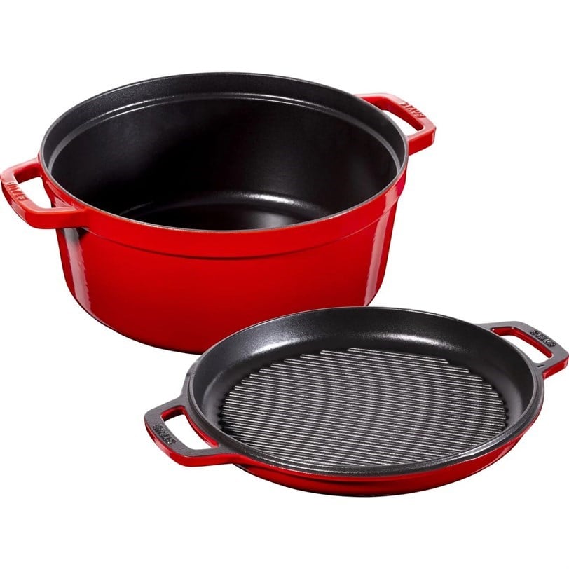 Staub B Döküm Tencere + Döküm Tava 28 cm KirazStaub