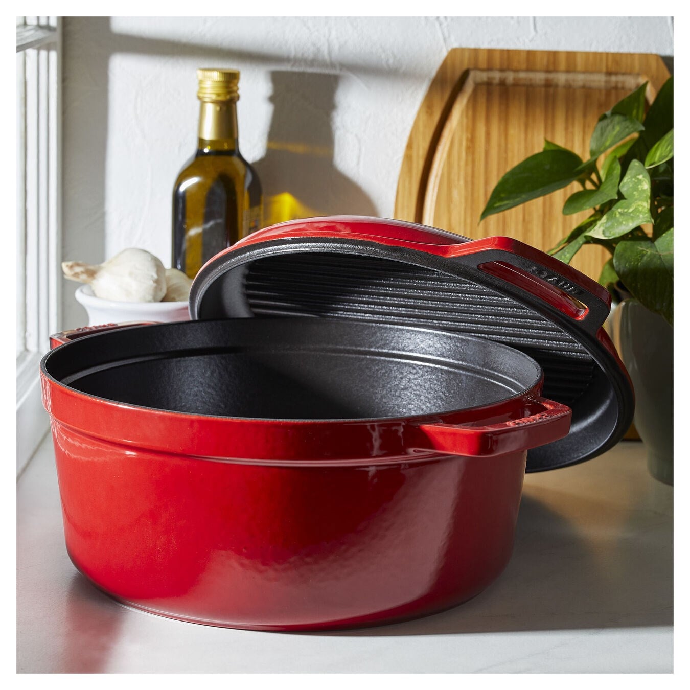 Staub B Döküm Tencere + Döküm Tava 28 cm KirazStaub