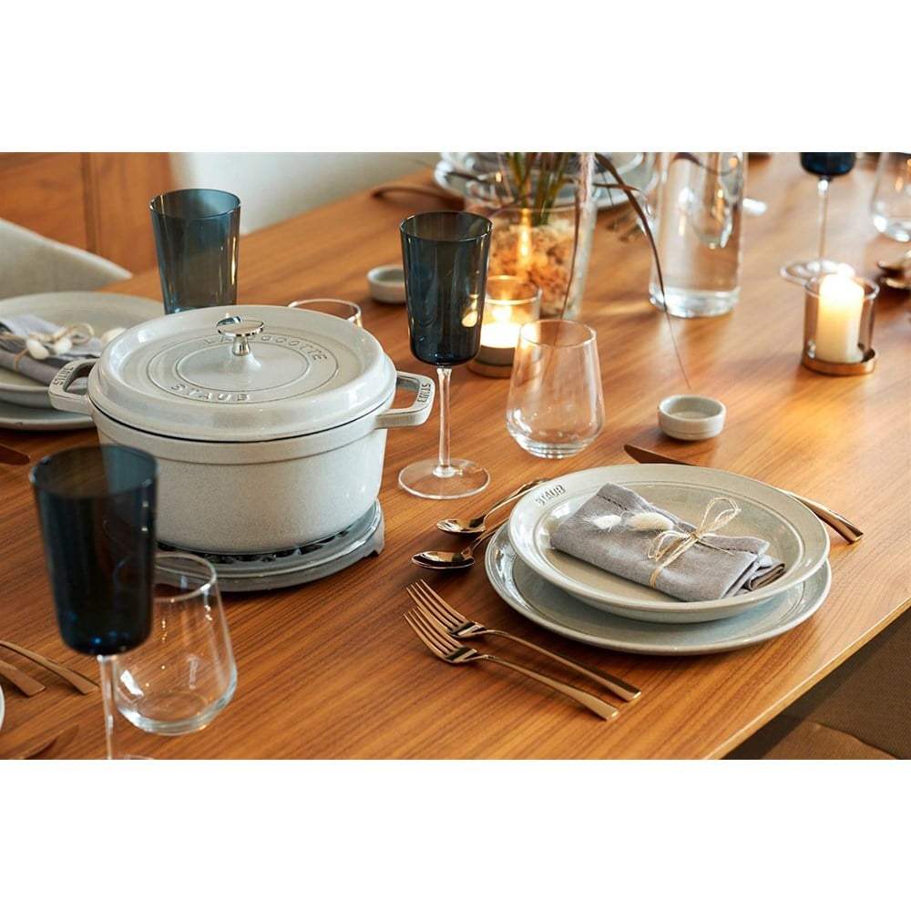 Staub B Döküm Tencere Yuvarlak 24 cm BeyazStaub