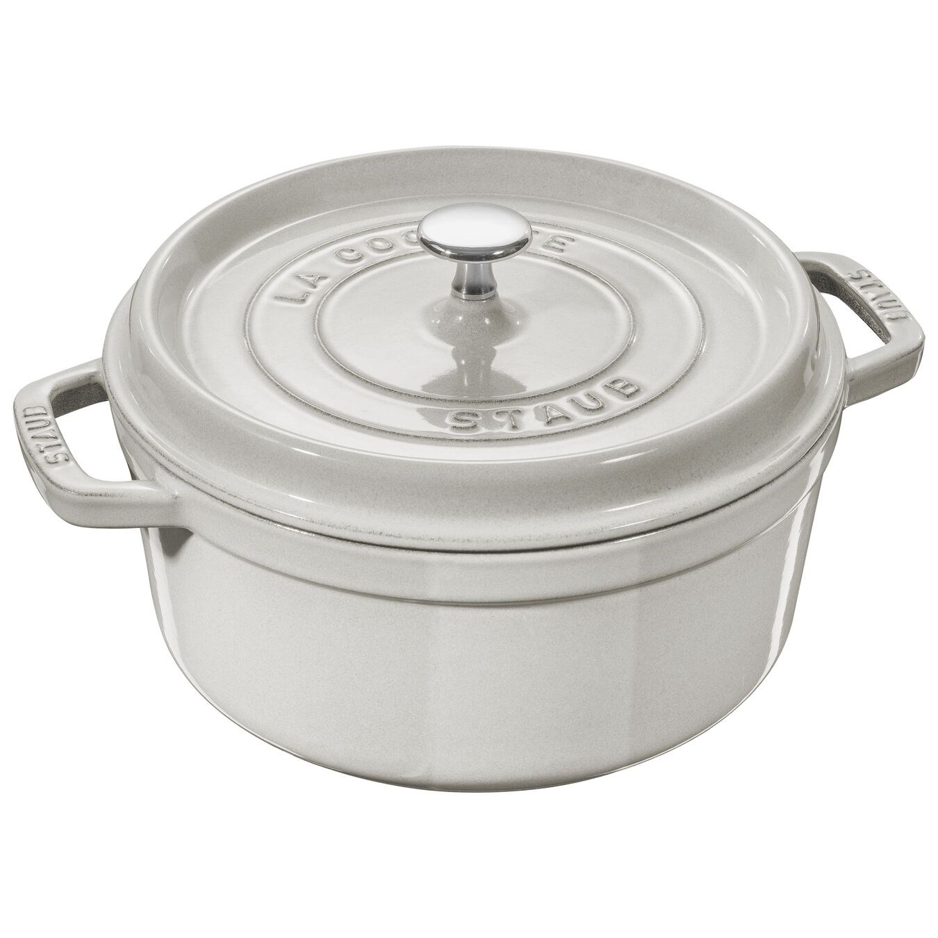 Staub B Döküm Tencere Yuvarlak 28 cm Trüf BeyazıStaub