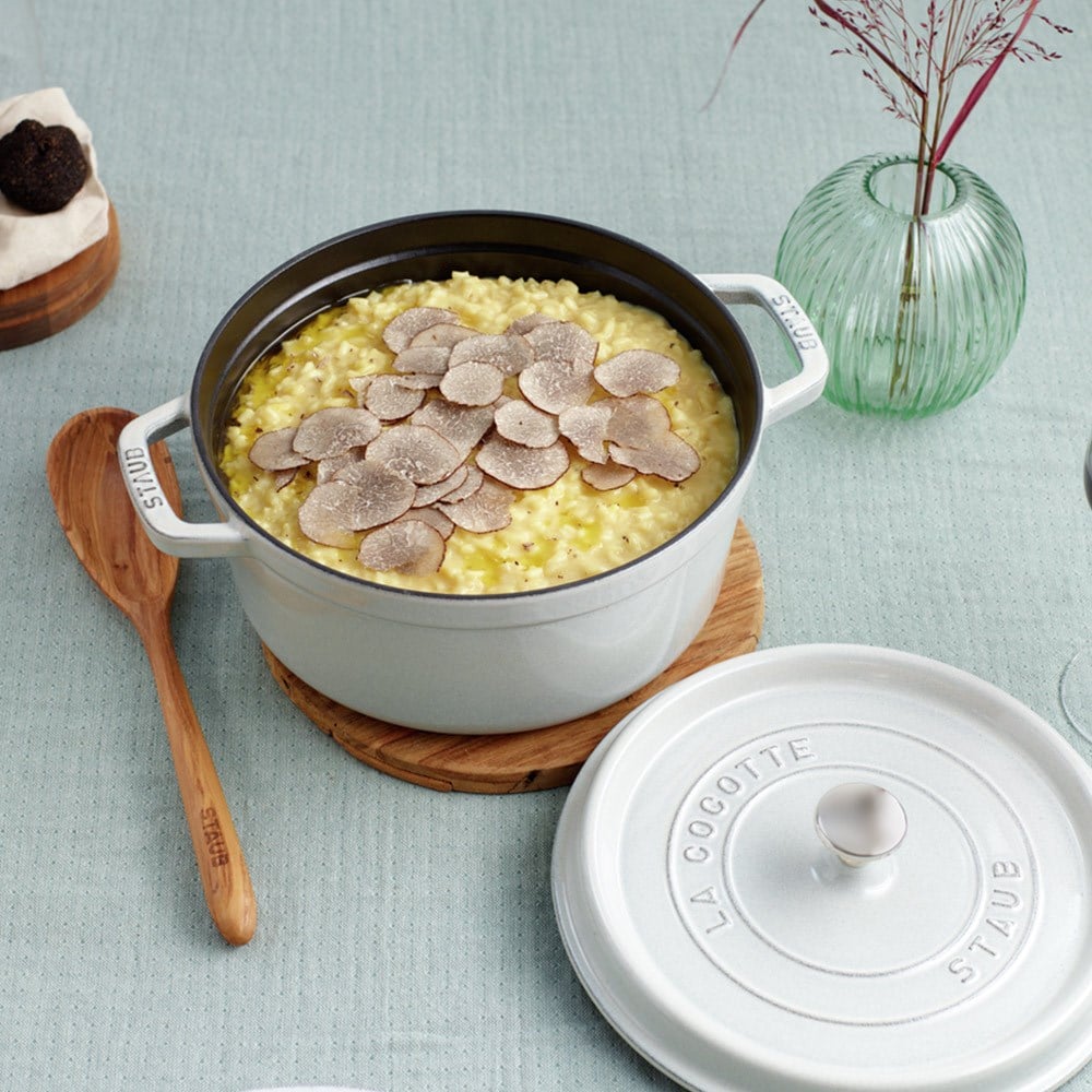 Staub B La Cocotte Döküm Tencere 20 cm Trüf BeyazıStaub