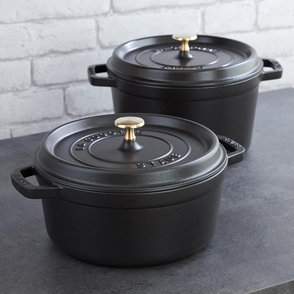 Staub B La Cocotte Döküm Tencere 24 cm SiyahStaub