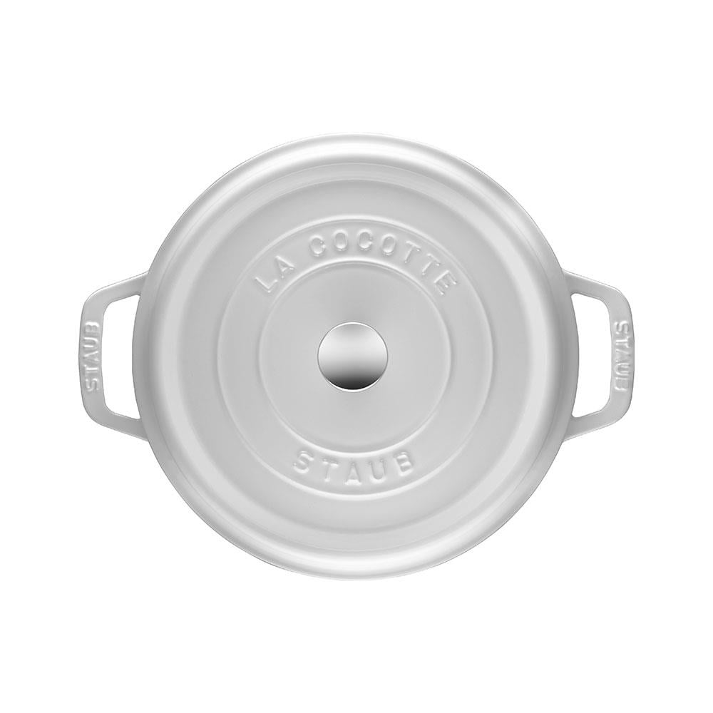 Staub B La Cocotte Döküm Tencere Yuvarlak 24 cm BeyazStaub