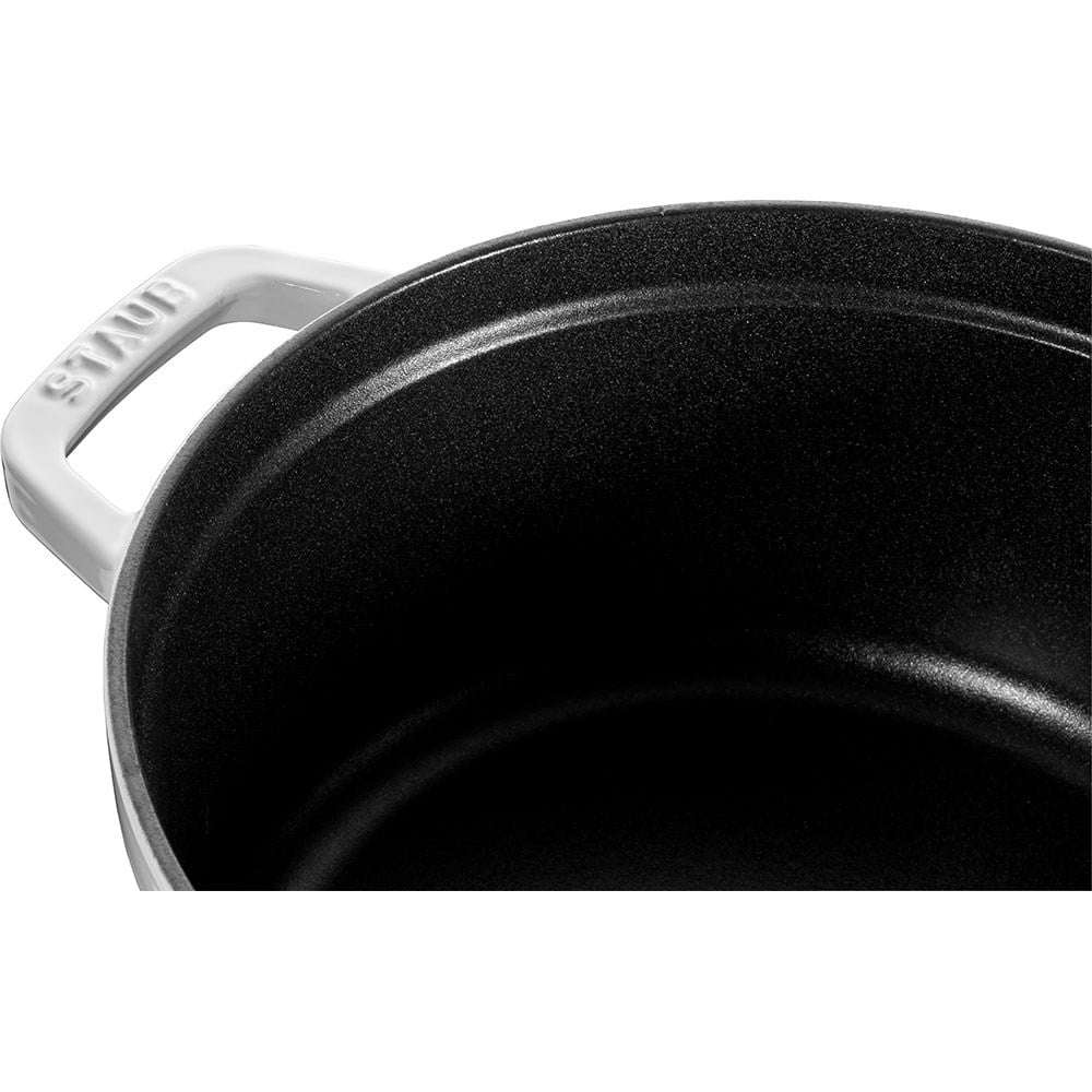 Staub B La Cocotte Döküm Tencere Yuvarlak 24 cm BeyazStaub