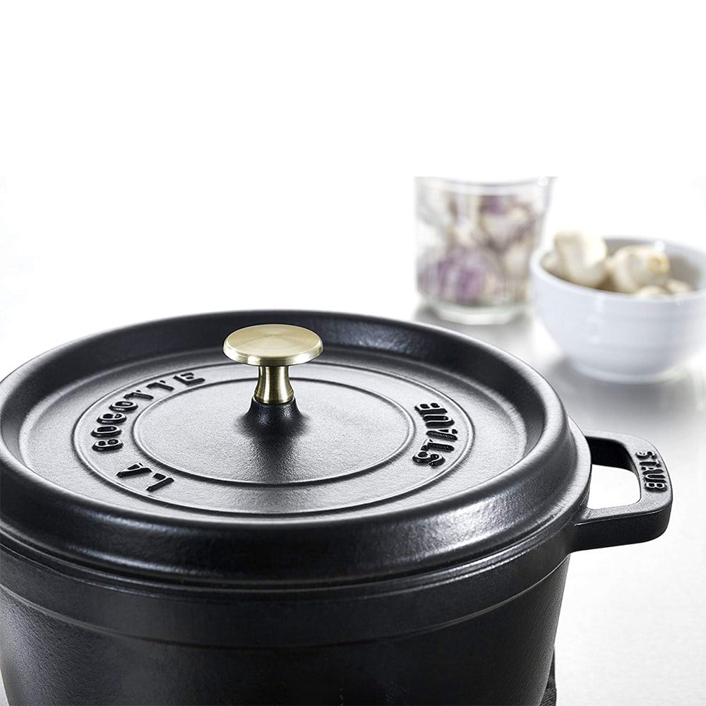 Staub B La Cocotte Döküm Tencere Yuvarlak 28 cm SiyahStaub