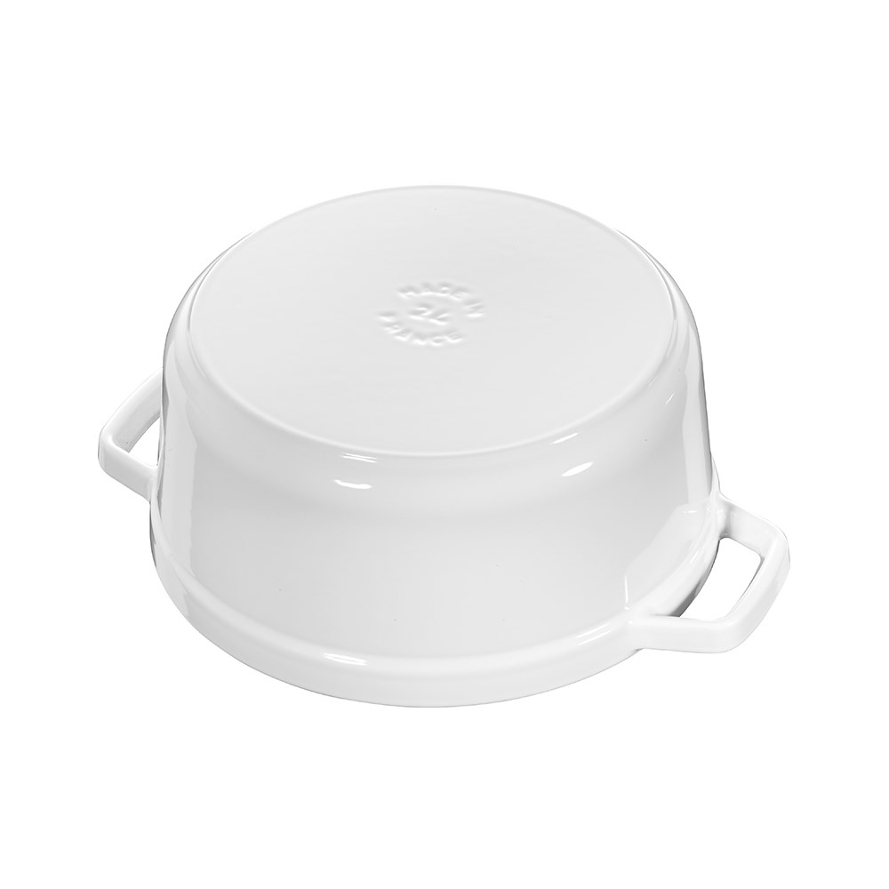 Staub B La Cocotte Döküm Tencere Yuvarlak 24 cm BeyazStaub