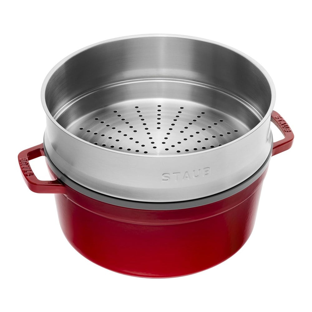 Staub Buharda Pişirmeli Döküm Tencere 26 cm KirazStaub