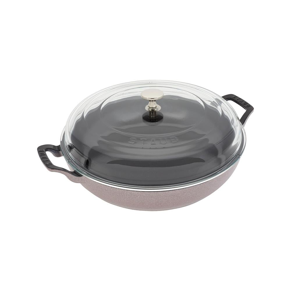 Staub Cam Kapaklı Döküm Tencere 30 cm Kiraz ÇiçeğiStaub