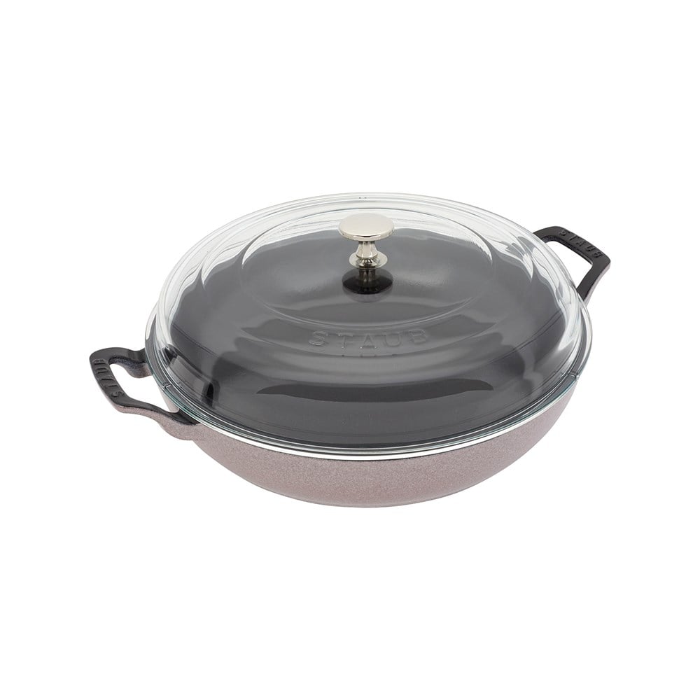 Staub Cam Kapaklı Döküm Tencere 30 cm Kiraz ÇiçeğiStaub