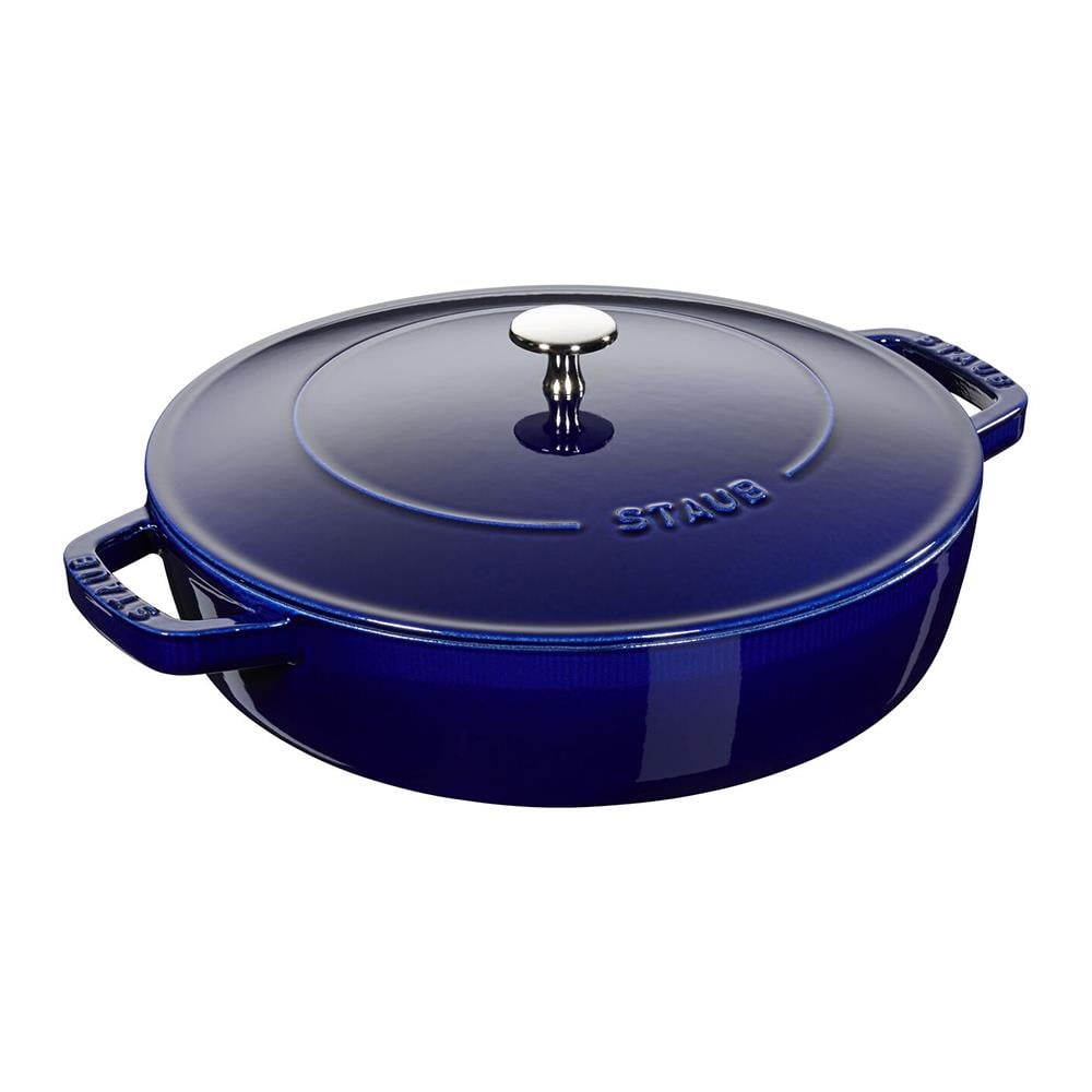 Staub Chistera Yağmur Efektli Döküm Tencere 24 cm Koyu MaviStaub