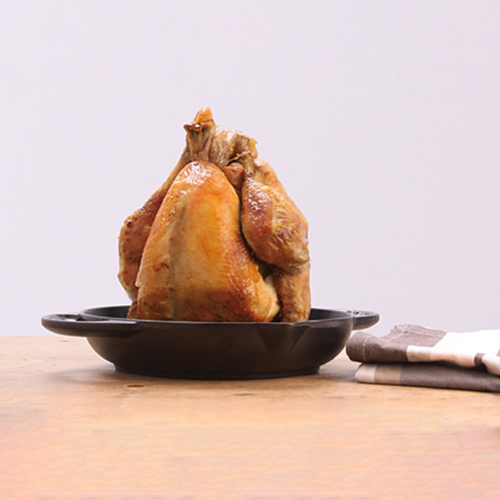 Staub Döküm Fırında Tavuk Pişirici 24 cm SiyahStaub
