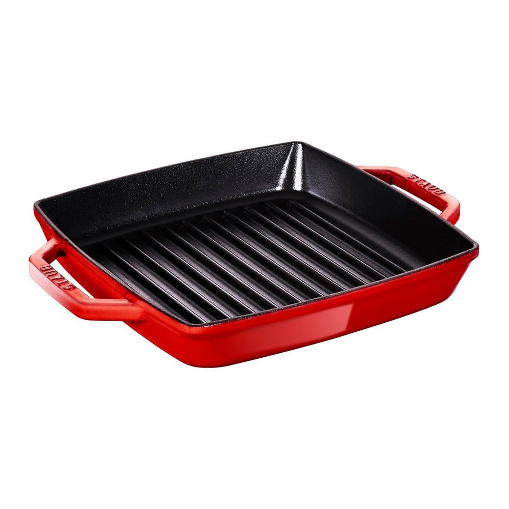 Staub Döküm Izgara Tava Çift Kulplu 23 x 23 cm KirazStaub