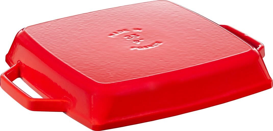 Staub Döküm Izgara Tava Çift Kulplu 23 x 23 cm KirazStaub