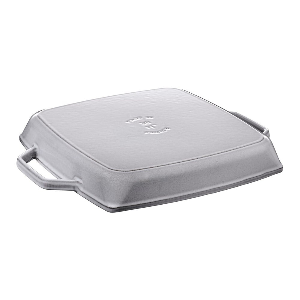 Staub Döküm Izgara Tava Çift Kulplu 28 x 23 cm GriStaub