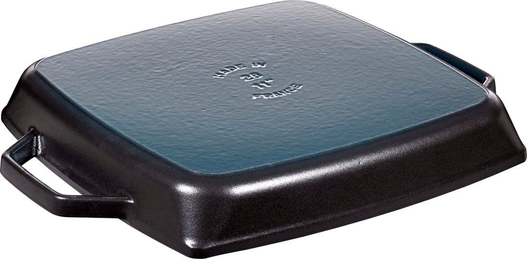 Staub Döküm Izgara Tava Çift Kulplu 28 x 28 cm SiyahStaub