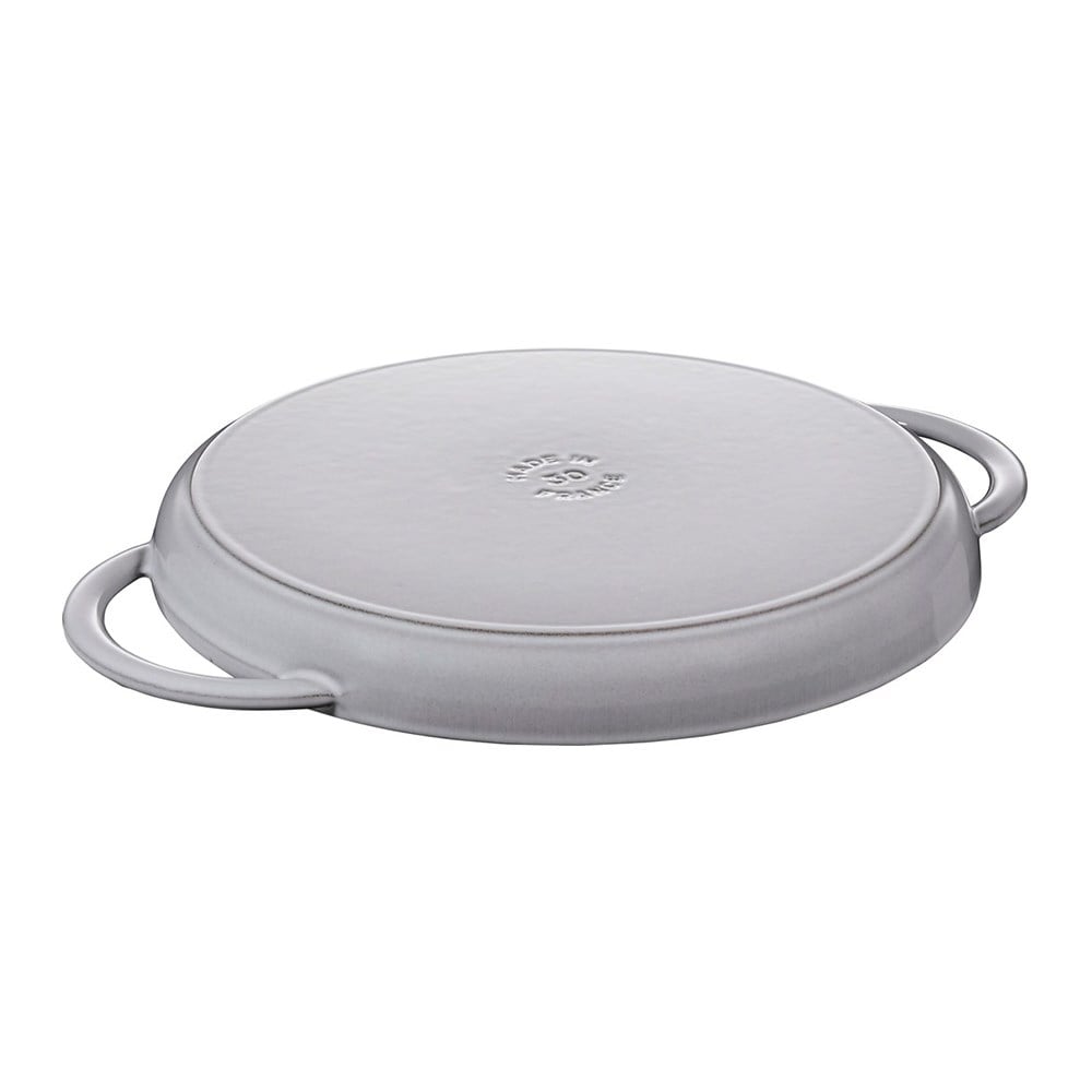 Staub Döküm Izgara Yuvarlak Çift Kulplu 22 cm Grafit GriStaub