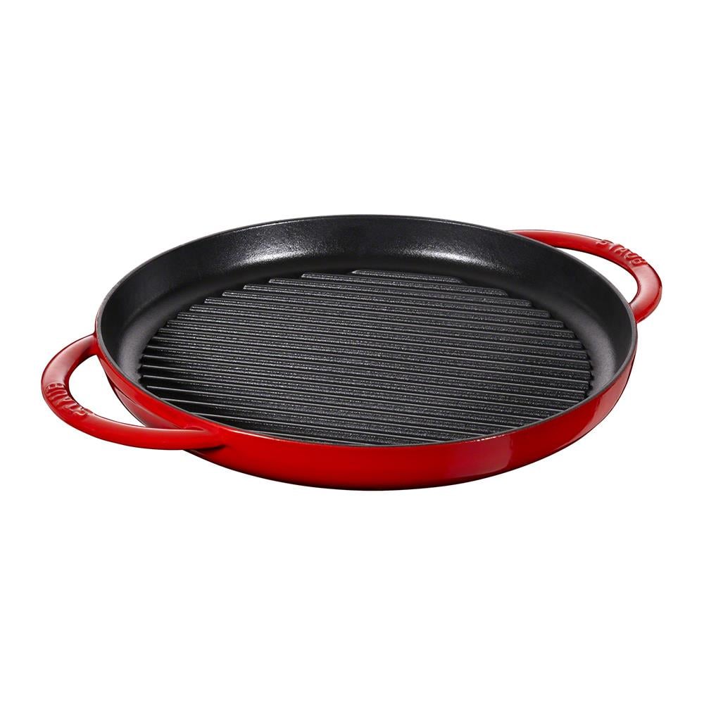 Staub Döküm Izgara Yuvarlak Çift Kulplu 30 cm KirazStaub