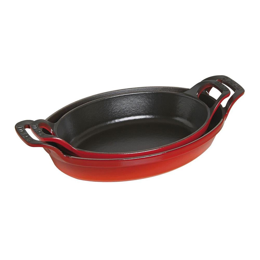 Staub Döküm Sahan Oval 21 cm KirazStaub