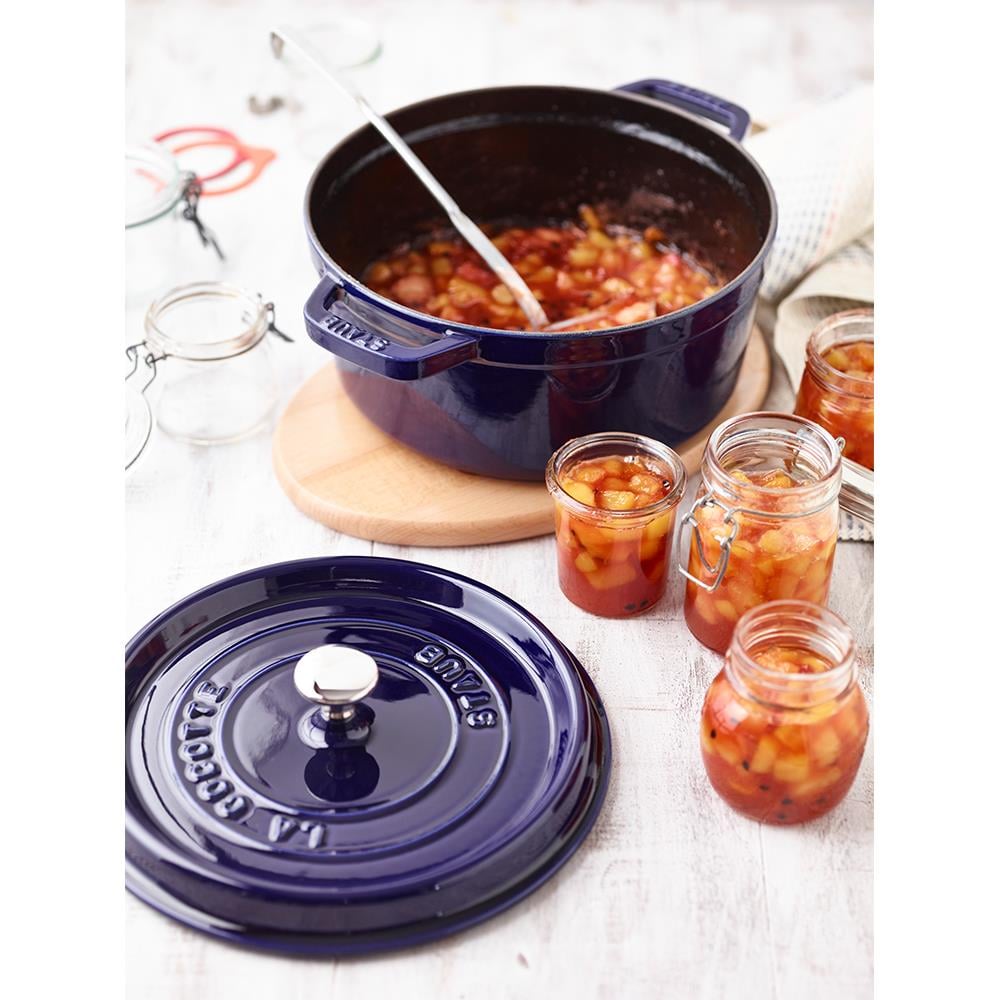 Staub Döküm Tencere Yuvarlak 20 cm Koyu MaviStaub