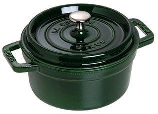 Staub Döküm Tencere Yuvarlak 22 cm Fesleğen YeşiliStaub