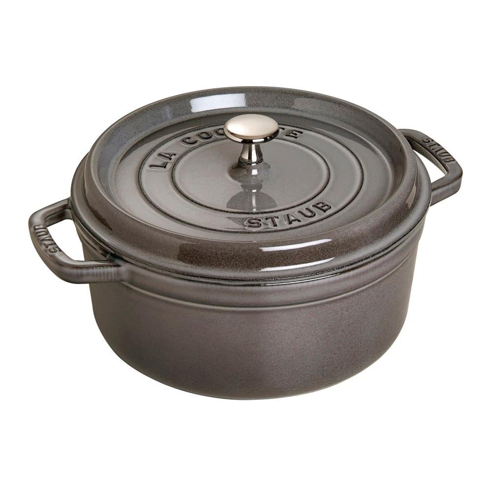 Staub Döküm Tencere Yuvarlak 24 cm Grafit GriStaub