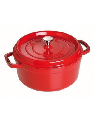 Staub Döküm Tencere Yuvarlak 24 cm KirazStaub