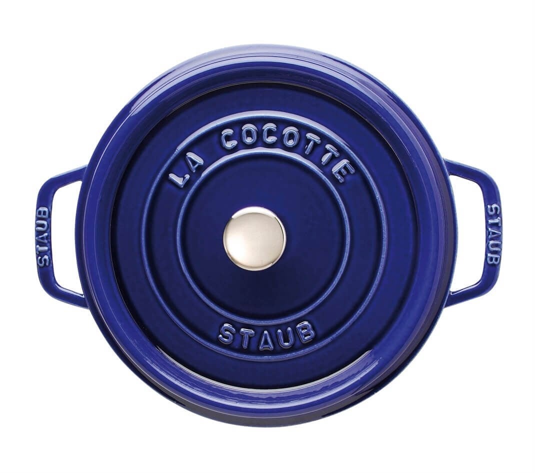 Staub Döküm Tencere Yuvarlak 24 cm Koyu MaviStaub