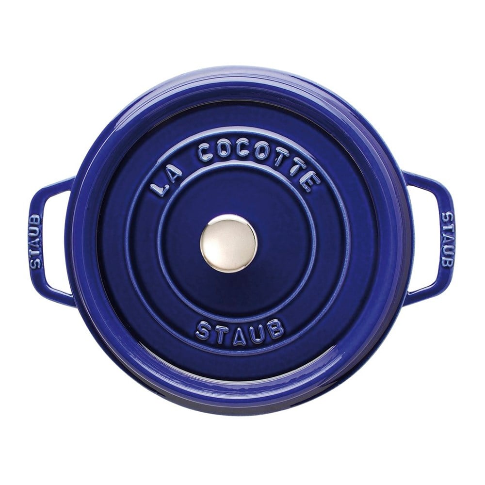 Staub Döküm Tencere Yuvarlak 24 cm Koyu MaviStaub