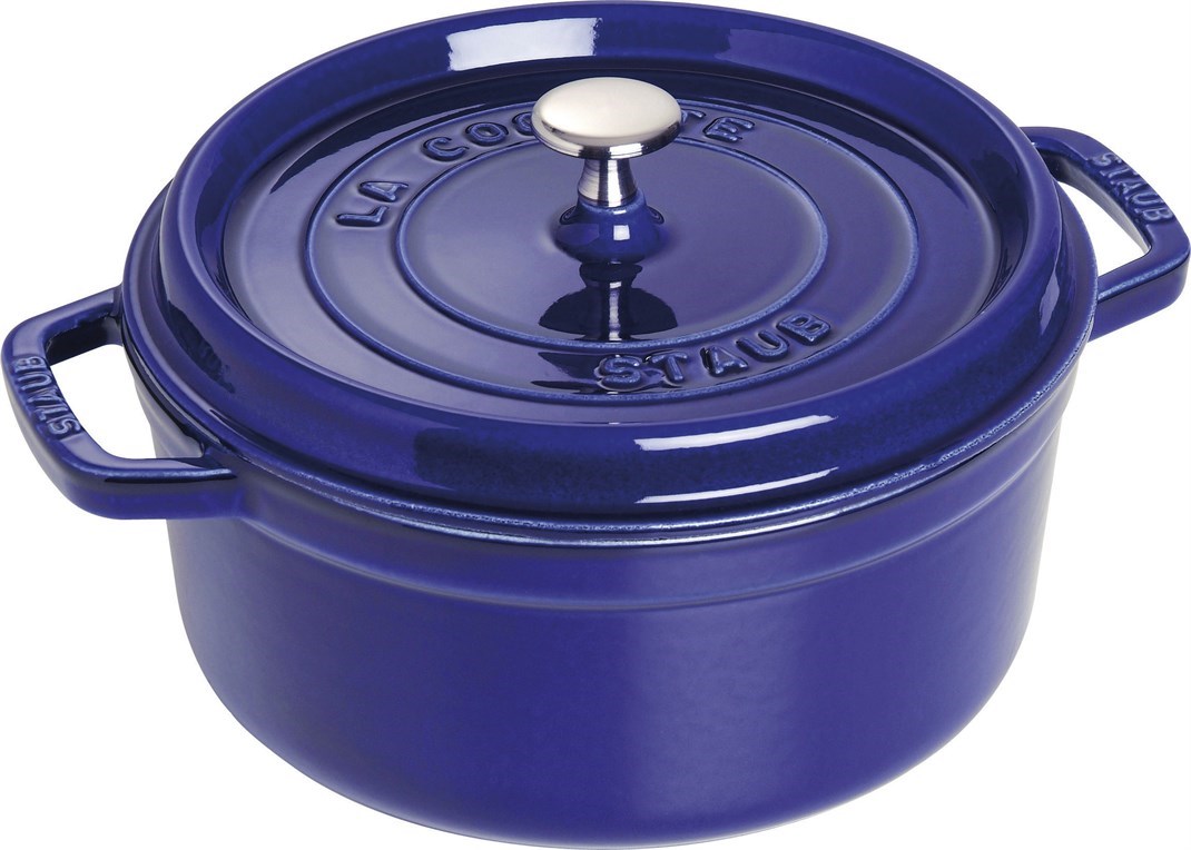 Staub Döküm Tencere Yuvarlak 24 cm Koyu MaviStaub