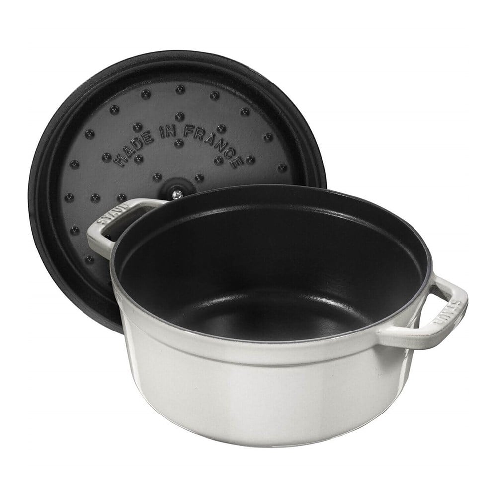 Staub Döküm Tencere Yuvarlak 24 cm Trüf BeyazıStaub