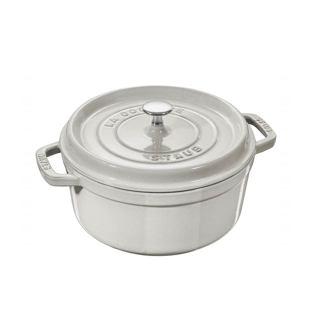 Staub Döküm Tencere Yuvarlak 26 cm Trüf BeyazıStaub