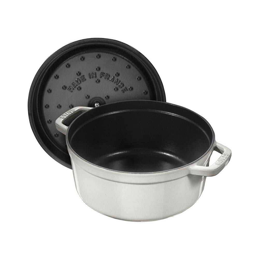 Staub Döküm Tencere Yuvarlak 26 cm Trüf BeyazıStaub