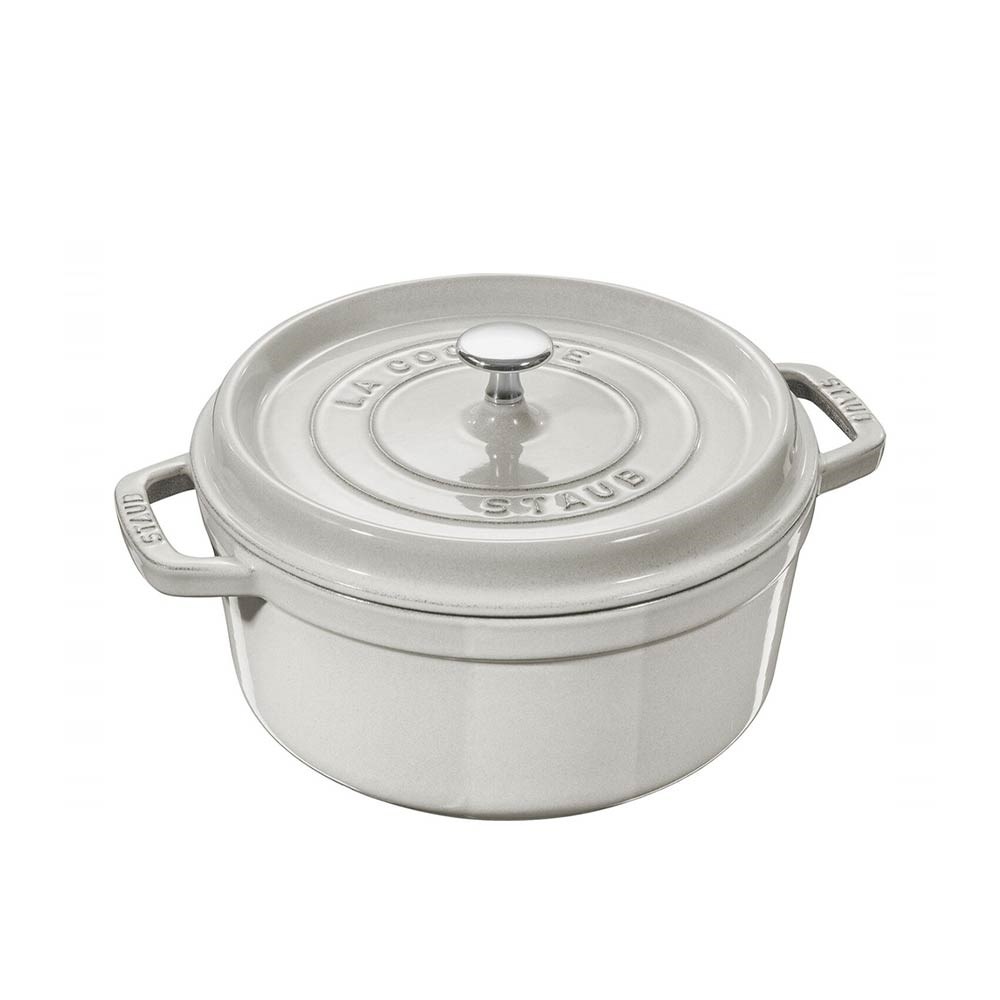 Staub Döküm Tencere Yuvarlak 26 cm Trüf BeyazıStaub