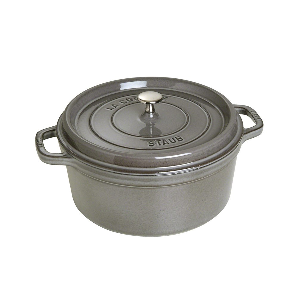 Staub Döküm Tencere Yuvarlak 28 cm Grafit GriStaub