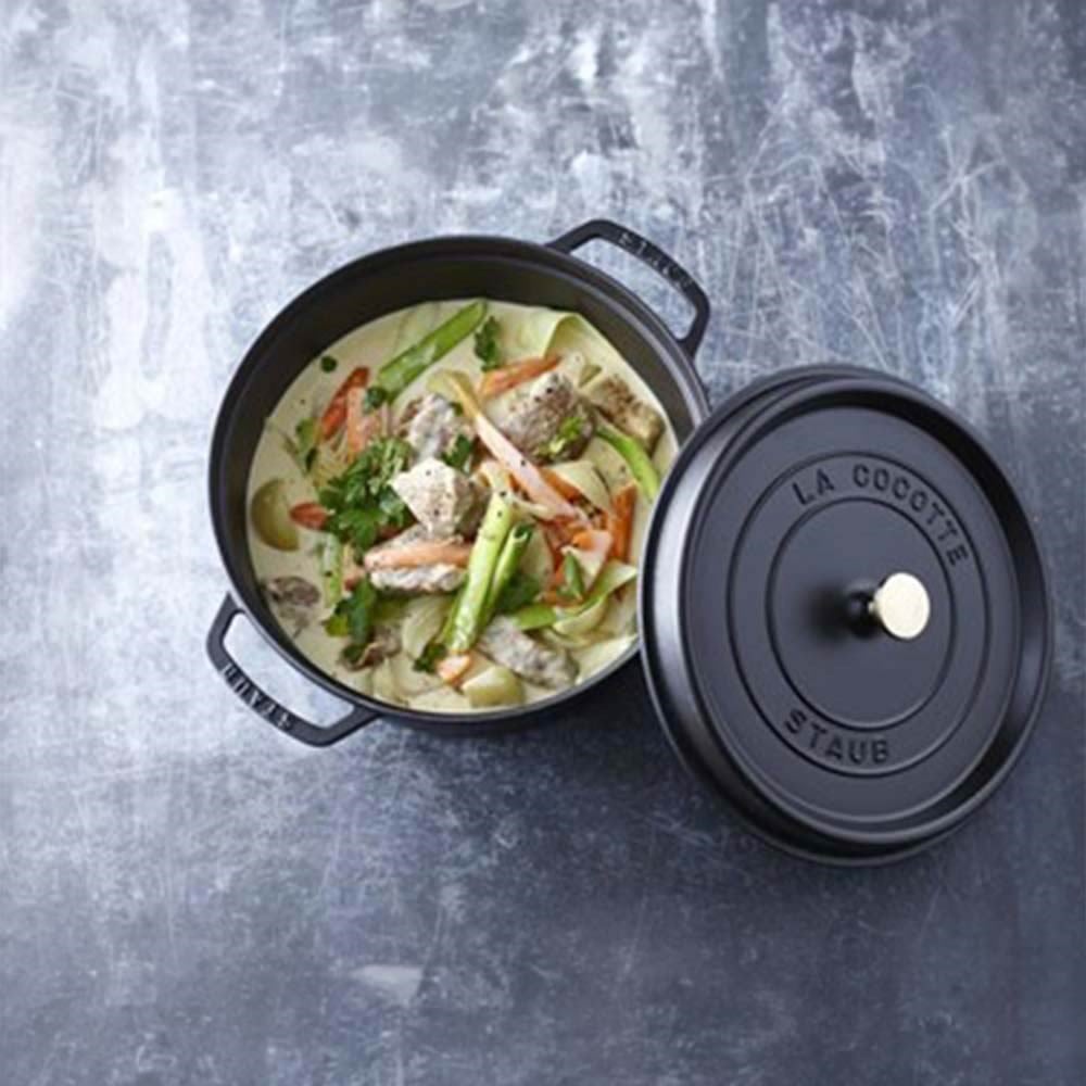 Staub Döküm Tencere Yuvarlak 28 cm SiyahStaub