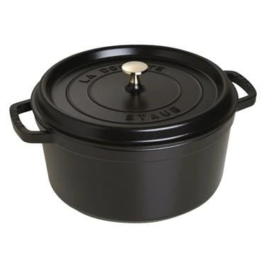 Staub Döküm Tencere Yuvarlak 28 cm SiyahStaub